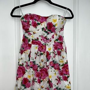 rule21 | Floral Dress Strapless